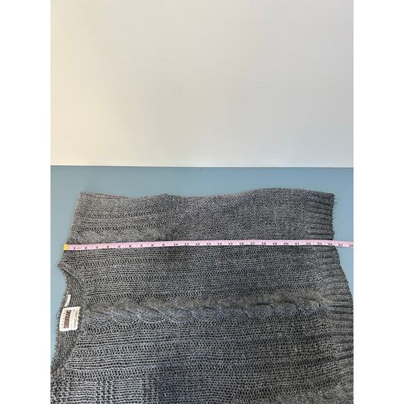 Country Surburban vintage hand knit sweater vest grey womens M - Picture 7 of 7